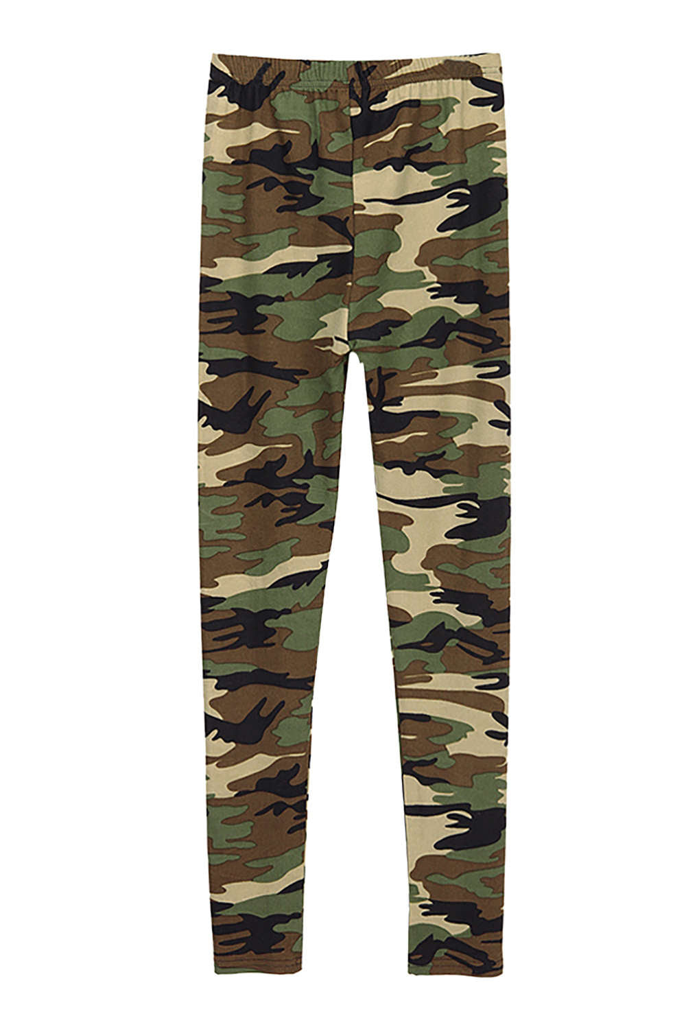 Iyasson Women's Camo Print High-Rise Leggings