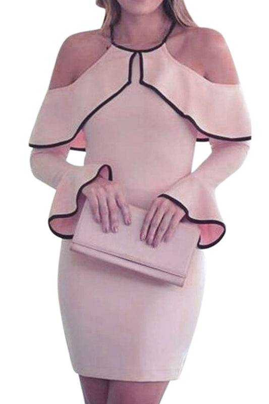 Iyasson Halter Sexy Slim Fit Bodycon Dress