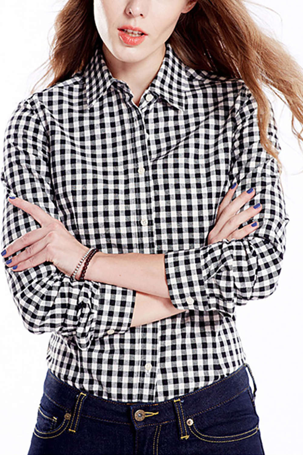 Iyasson Women's Gingham Check Shirts