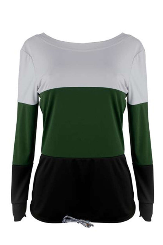 Iyasson Women's Color Block Sweatshirt