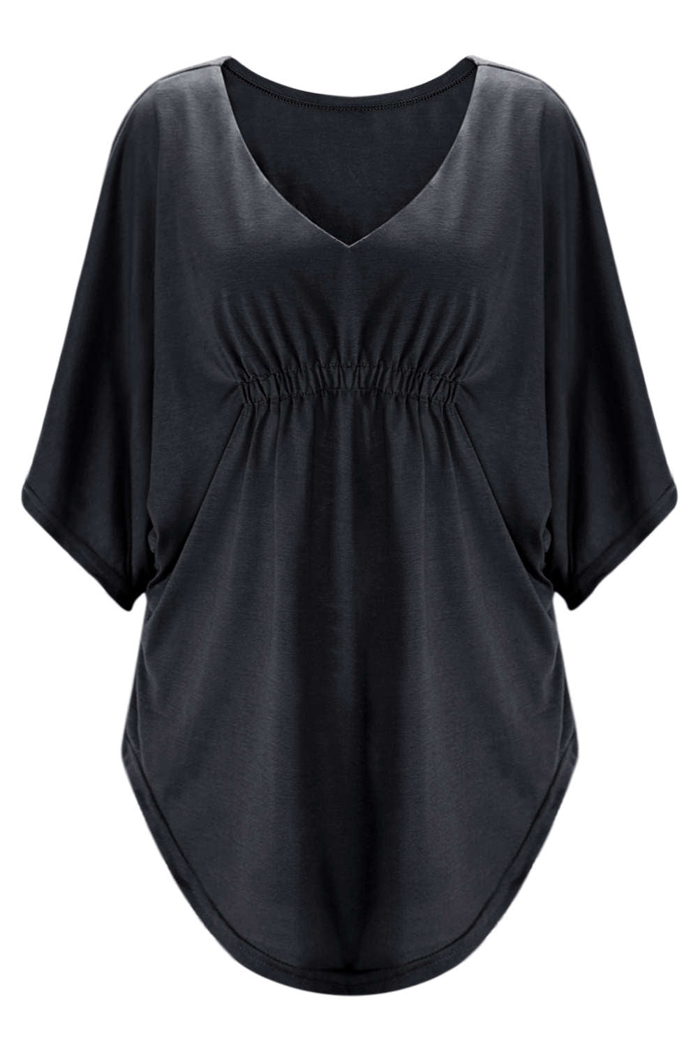 Iyasson Women's Plus Size Batwing Sleeve Tops