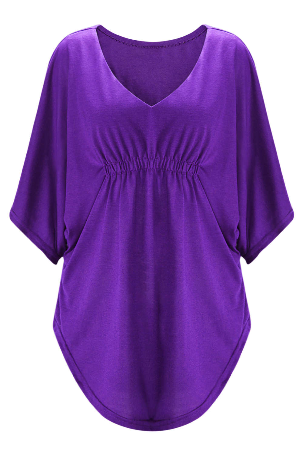 Iyasson Women's Plus Size Batwing Sleeve Tops