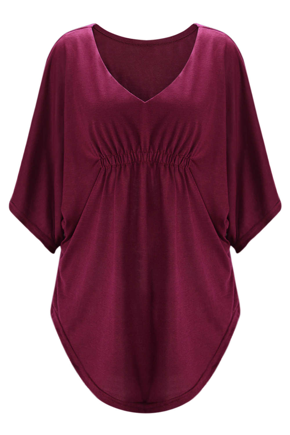 Iyasson Women's Plus Size Batwing Sleeve Tops