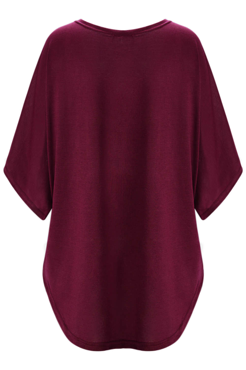 Iyasson Women's Plus Size Batwing Sleeve Tops