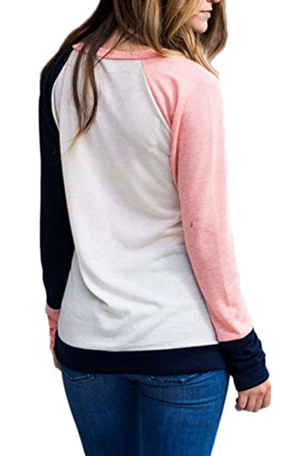 Iyasson Long Sleeve T-shirt In Pastel Colour Block