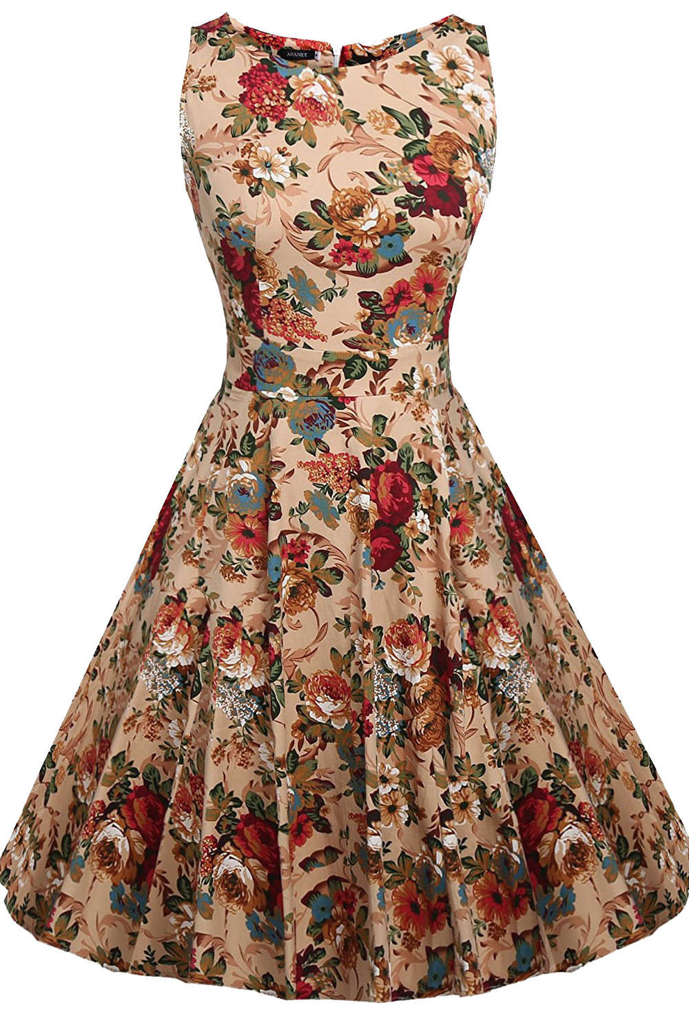 Iyasson Floral Sleeveless Mini Dress