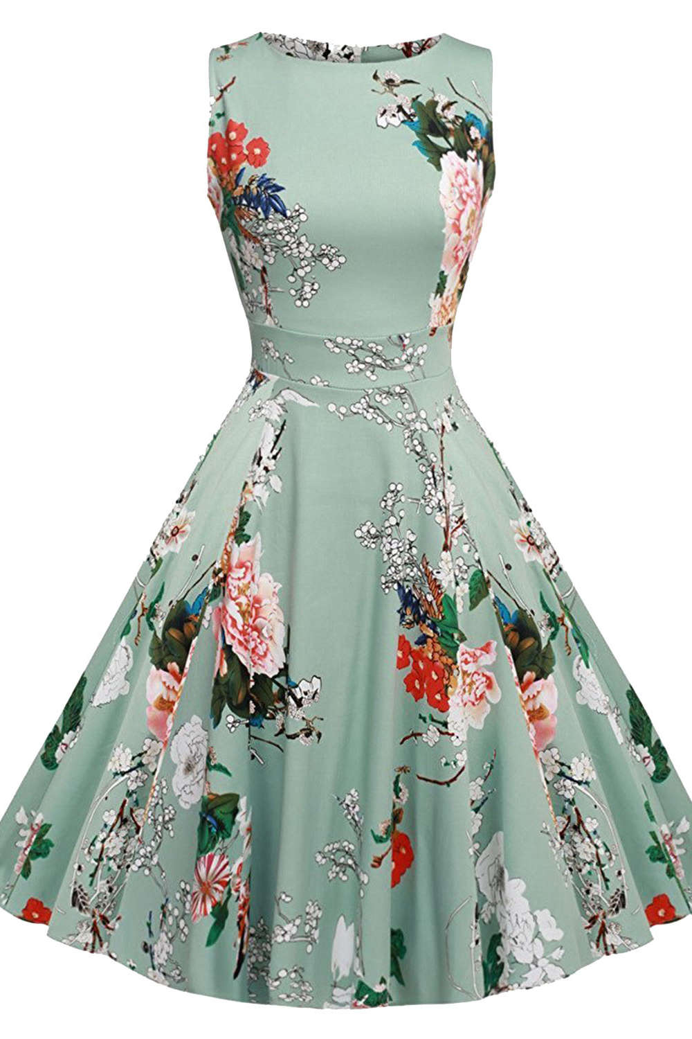 Iyasson Floral Sleeveless Mini Dress