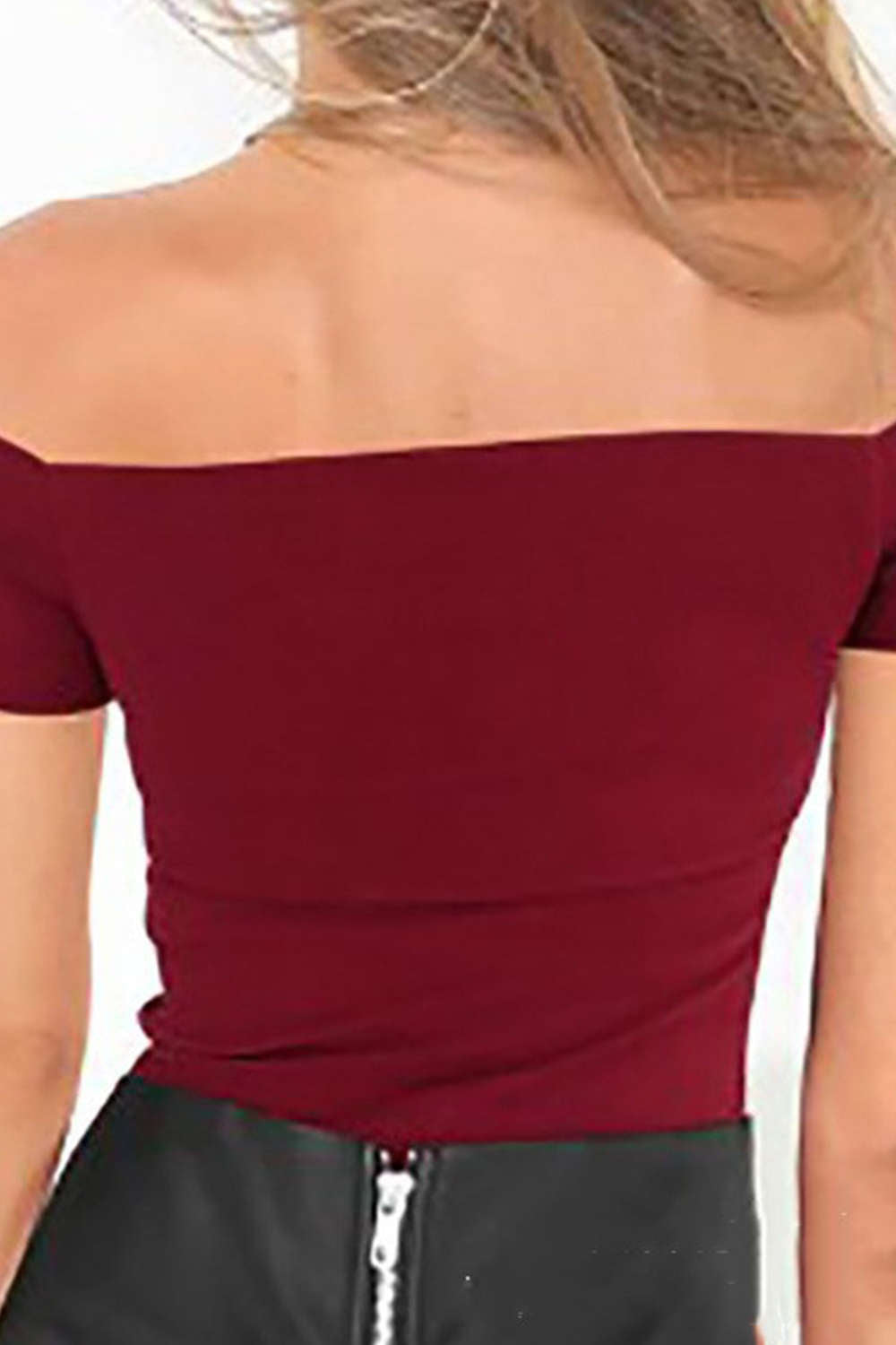 Iyasson Off Shoulder Sweetheart Neckline Tops