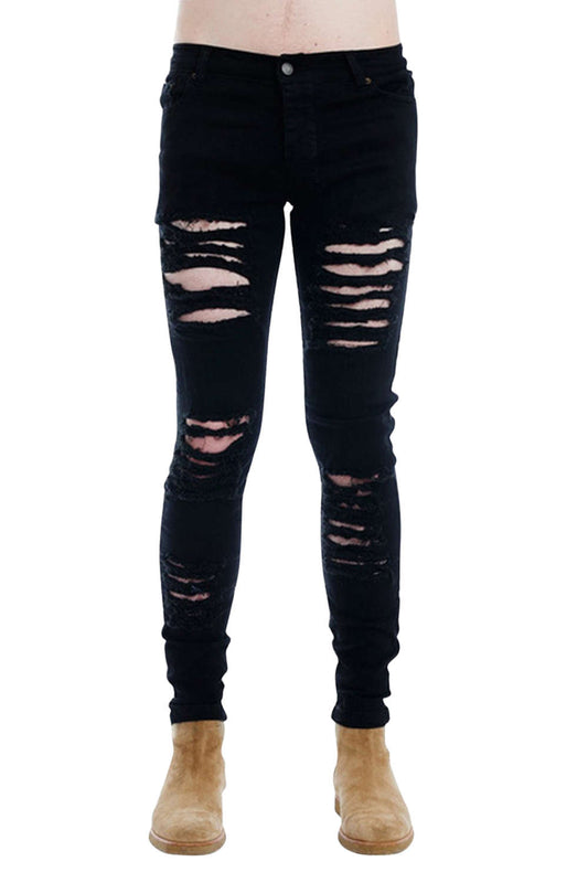 Iyasson Women's Low rise Ripped Pants