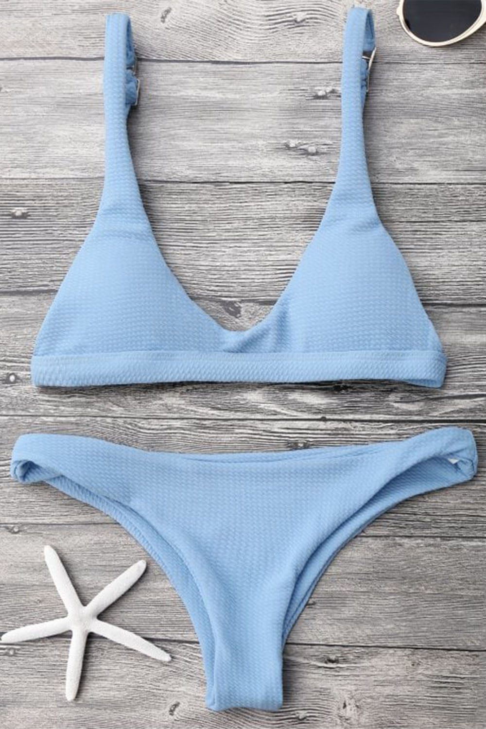 Low Waisted Padded Scoop Bikini Set