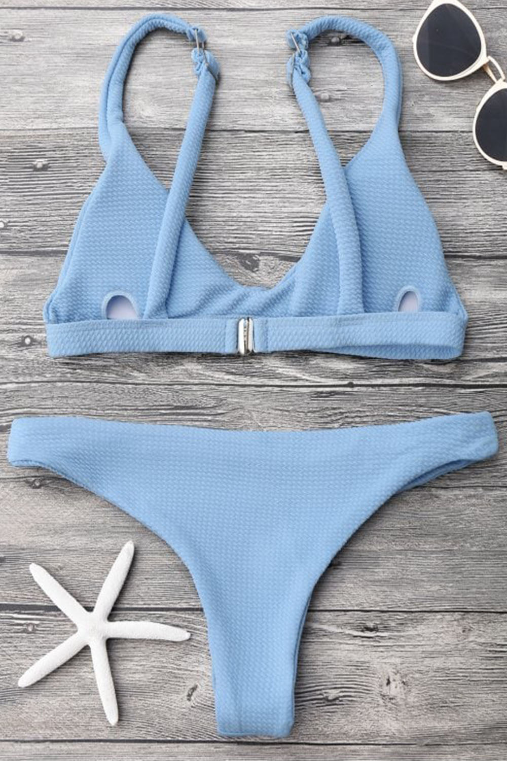 Low Waisted Padded Scoop Bikini Set