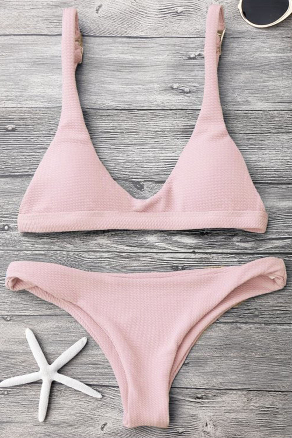 Low Waisted Padded Scoop Bikini Set