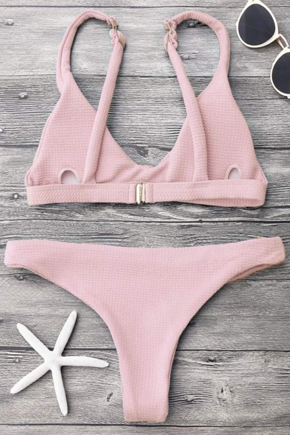 Low Waisted Padded Scoop Bikini Set