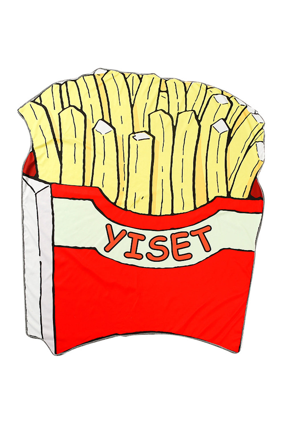 Iyasson Cute Chips Print Irregular figure Beach Blanket