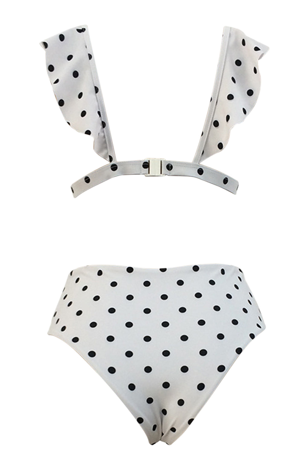 Iyasson Polka dot Printing Falbala Bikini Sets