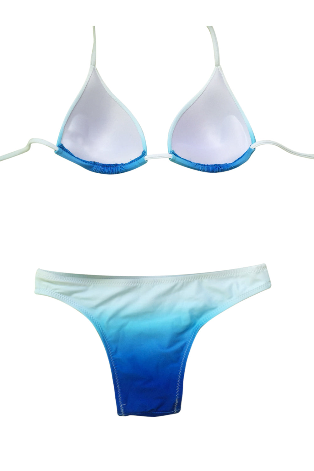 Iyasson Sky Blue Triangle Top Bikini Swimwear