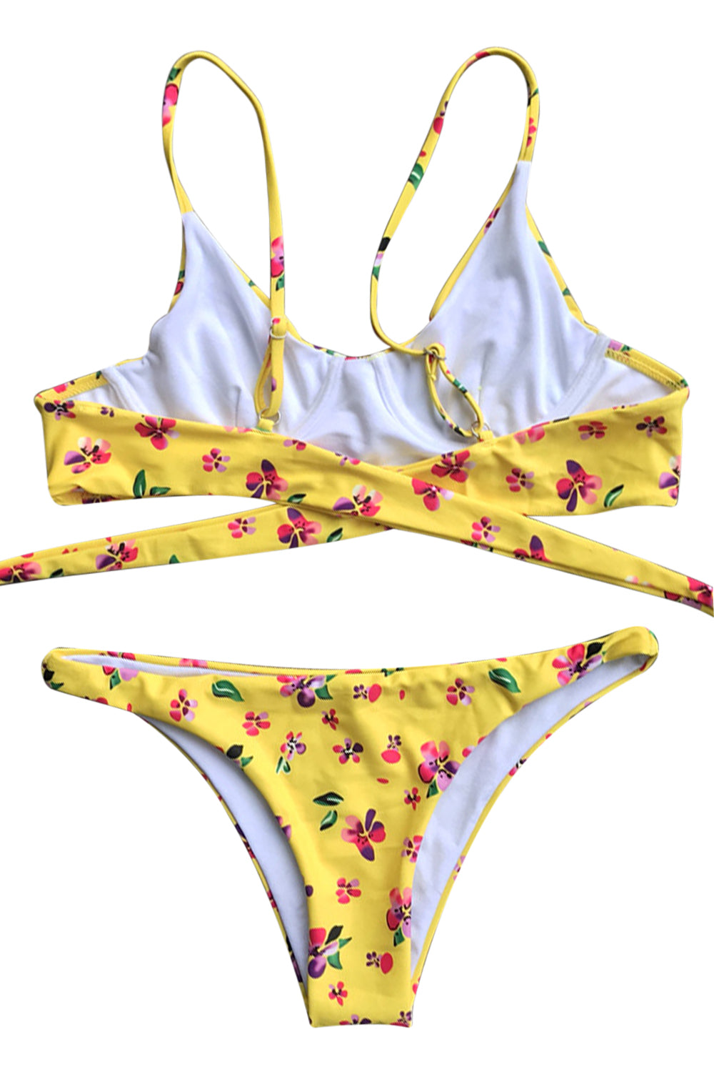 Iyasson Sweet Floral Print Bikini Sets