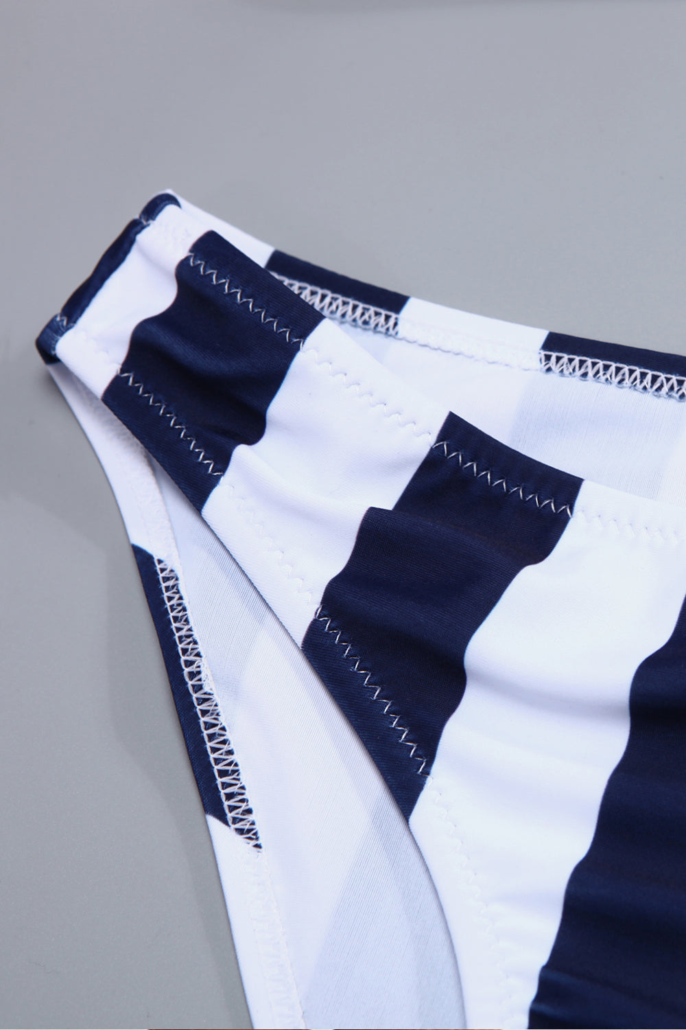Iyasson Breezy Navy Blue Stripe  Bikini Set