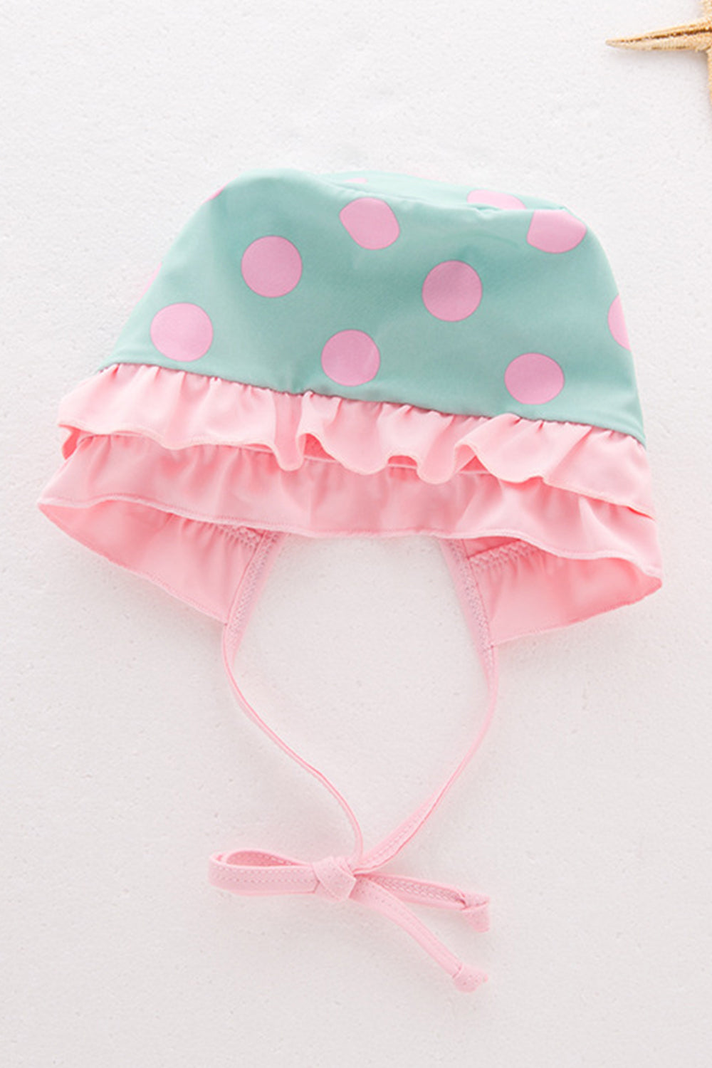 Iyasson Polka Dot Printing Baby Girl Swimsuit With Sweet Bow