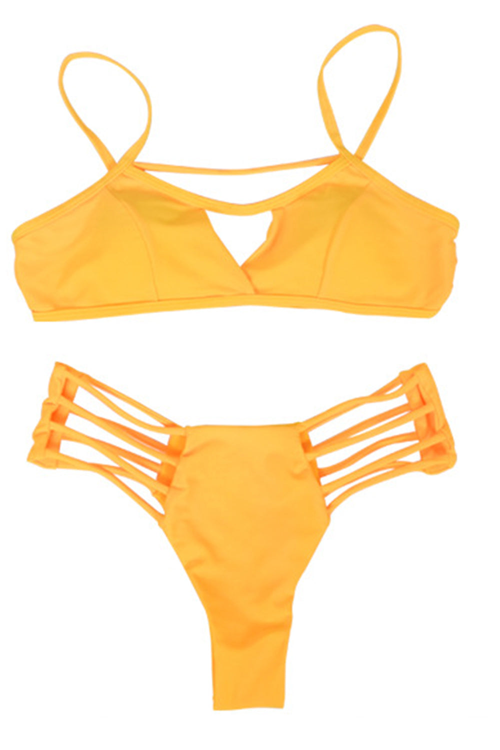 Iyasson Sexy High-waisted Strappy Bikini Sets