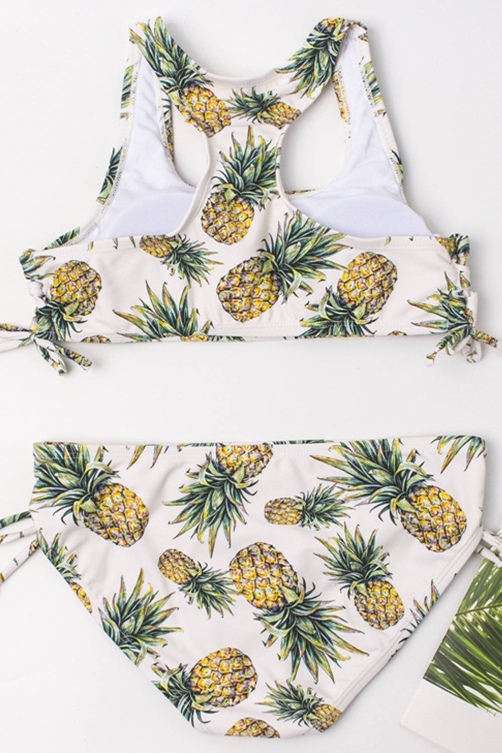 Girls Pineapple Print Bikini Swimsuit