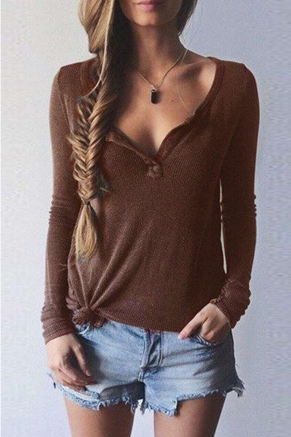 Iyasson Long Sleece Pullover T-shirt