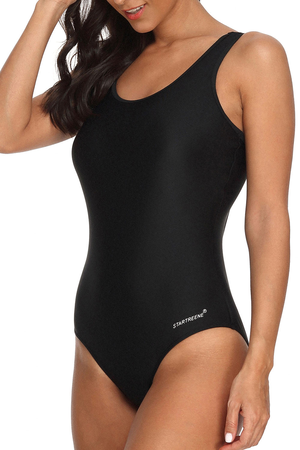 StarTreene Women Athletic One Piece Swimsuits Racerback Swimwear Bathing Suit