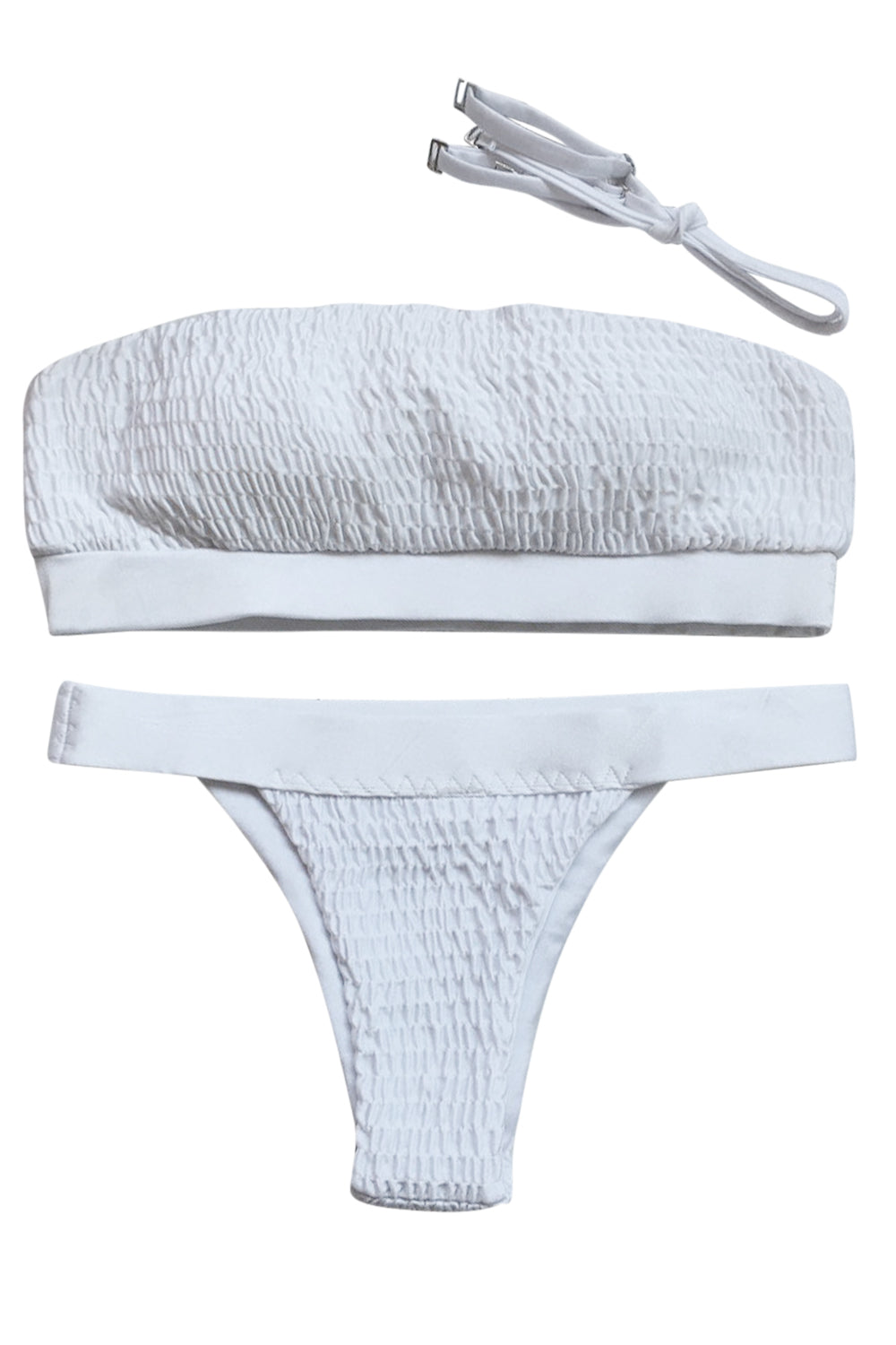 Iyasson Sexy Solid-color Textured fabric Bikini Sets