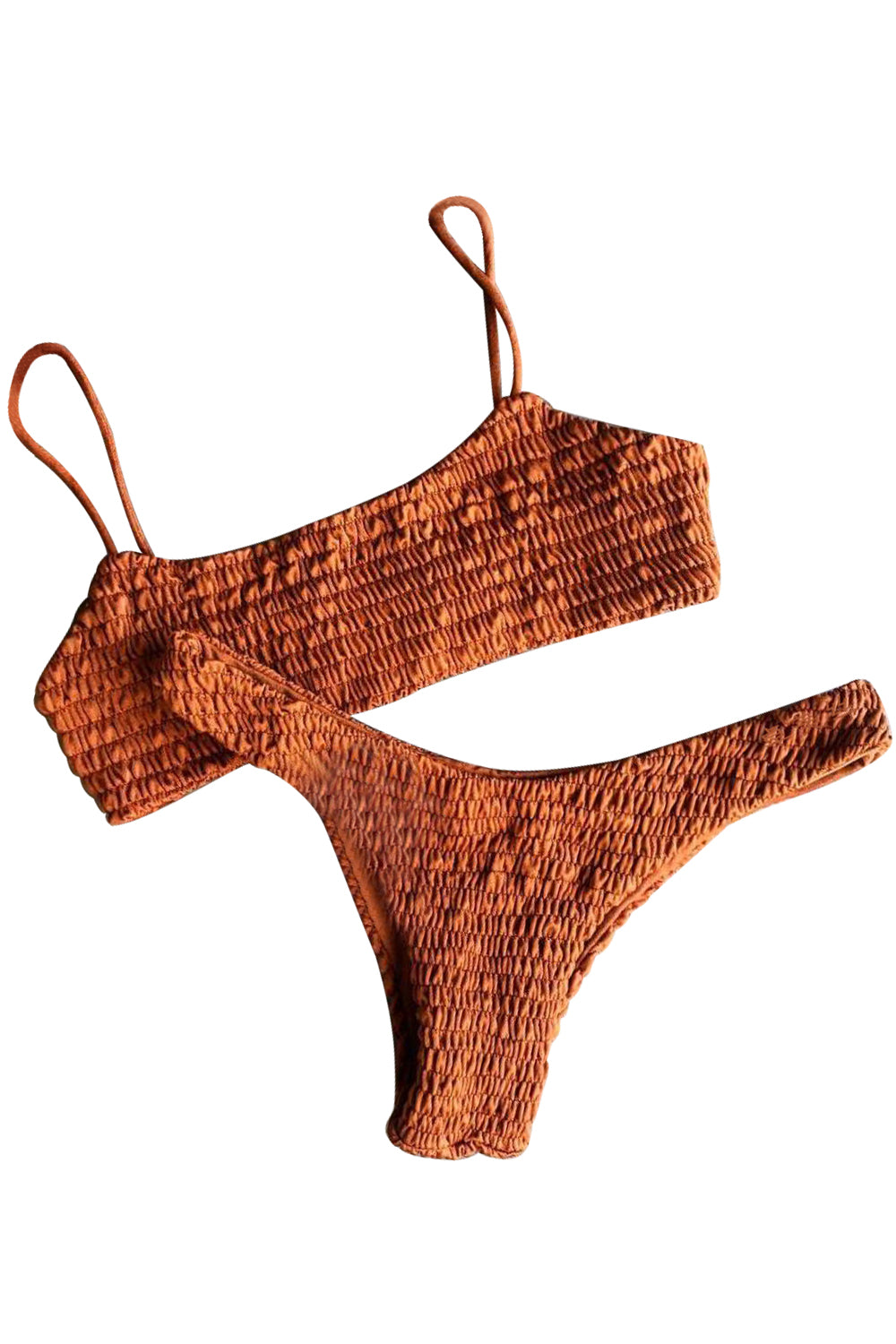 Iyasson Sexy Textured fabric Bikini Set