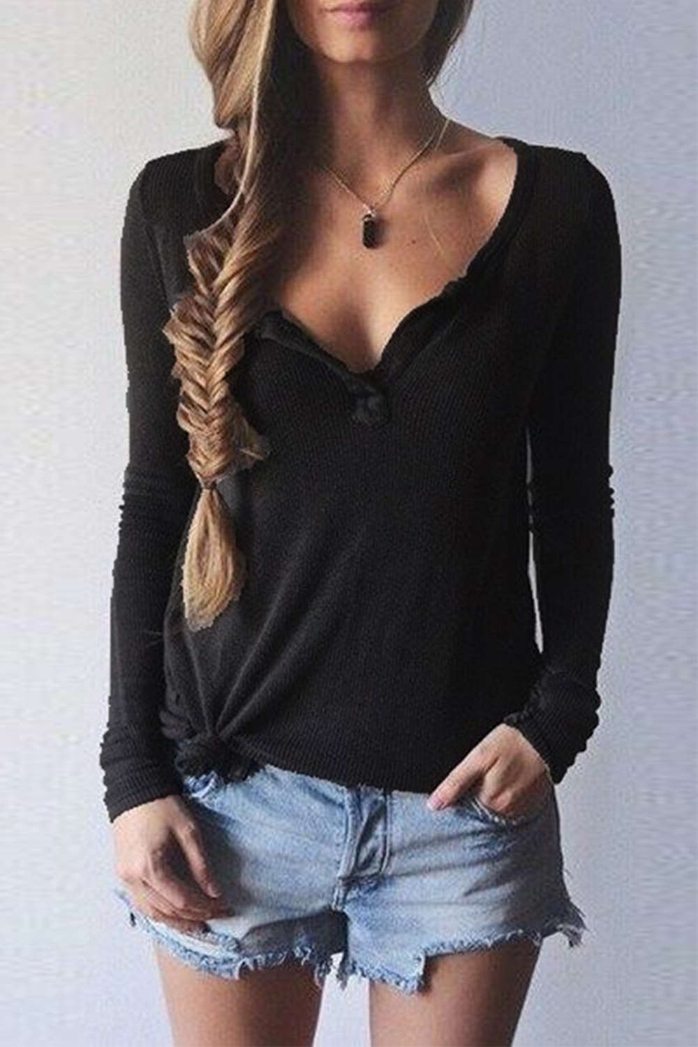 Iyasson Long Sleece Pullover T-shirt