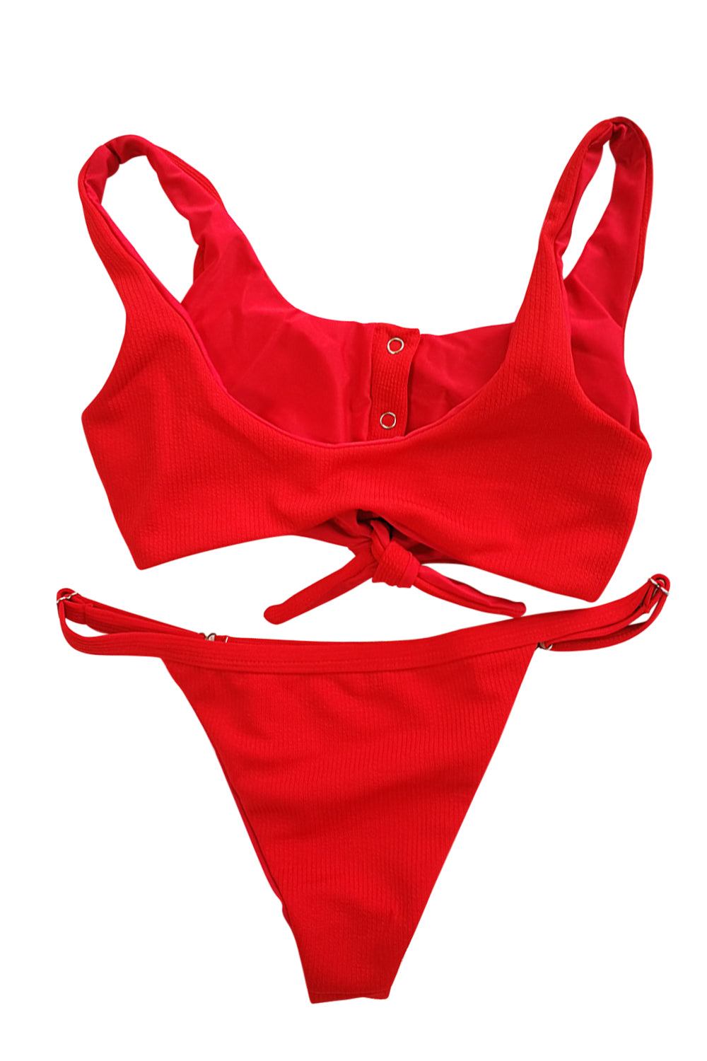 Iyasson Red Sport Style Tank top Bikini Sets
