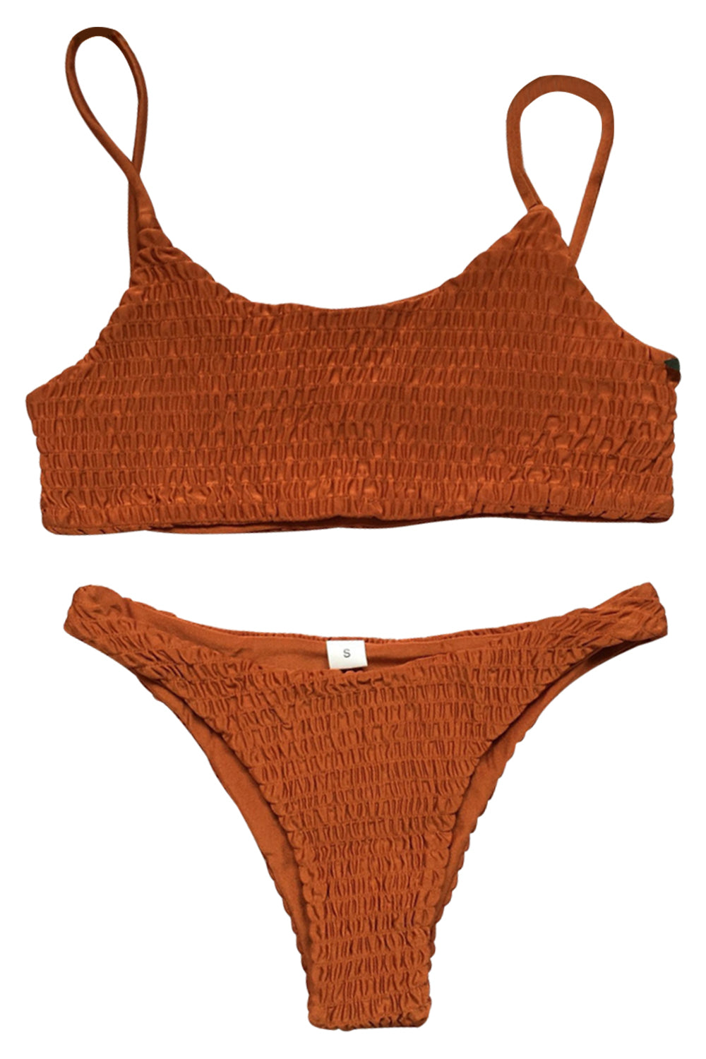Iyasson Sexy Textured fabric Bikini Set