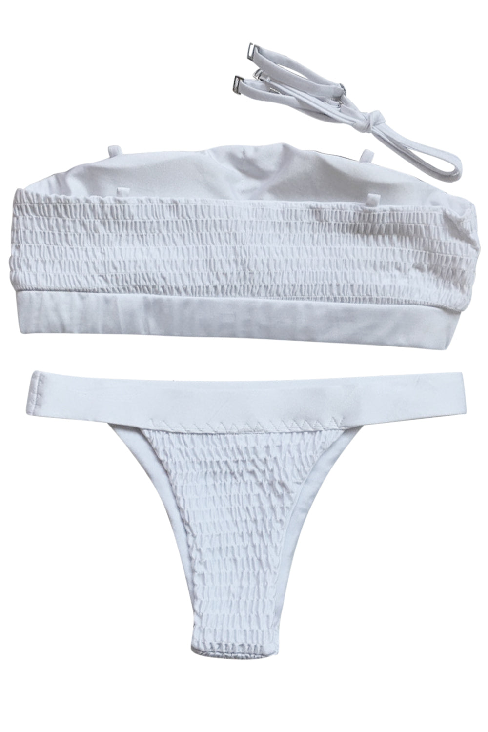 Iyasson Sexy Solid-color Textured fabric Bikini Sets