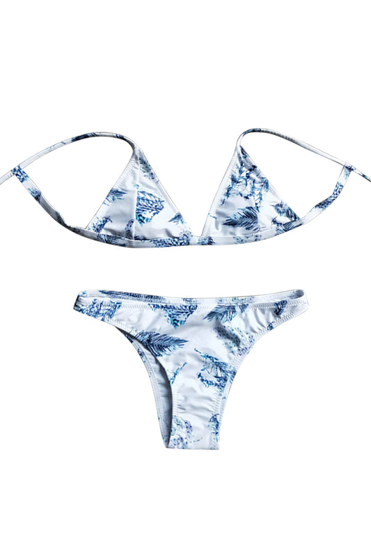 Iyasson Sexy Printing Triangle Top Bikini Set