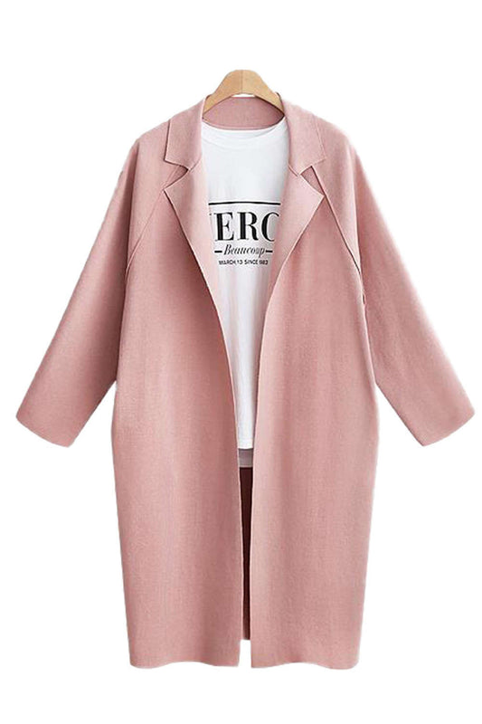 Iyasson Women's Loose Fit Blend Coat