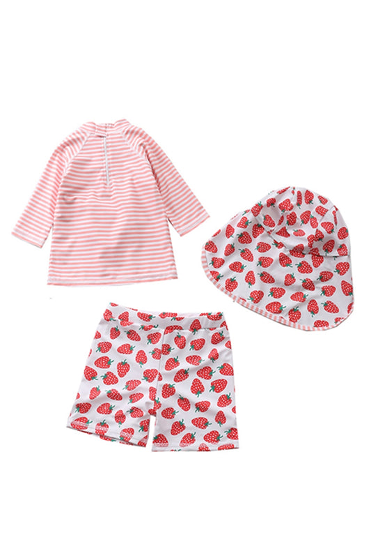 Cute Girls Strawberry Two Pieces Swimsuit