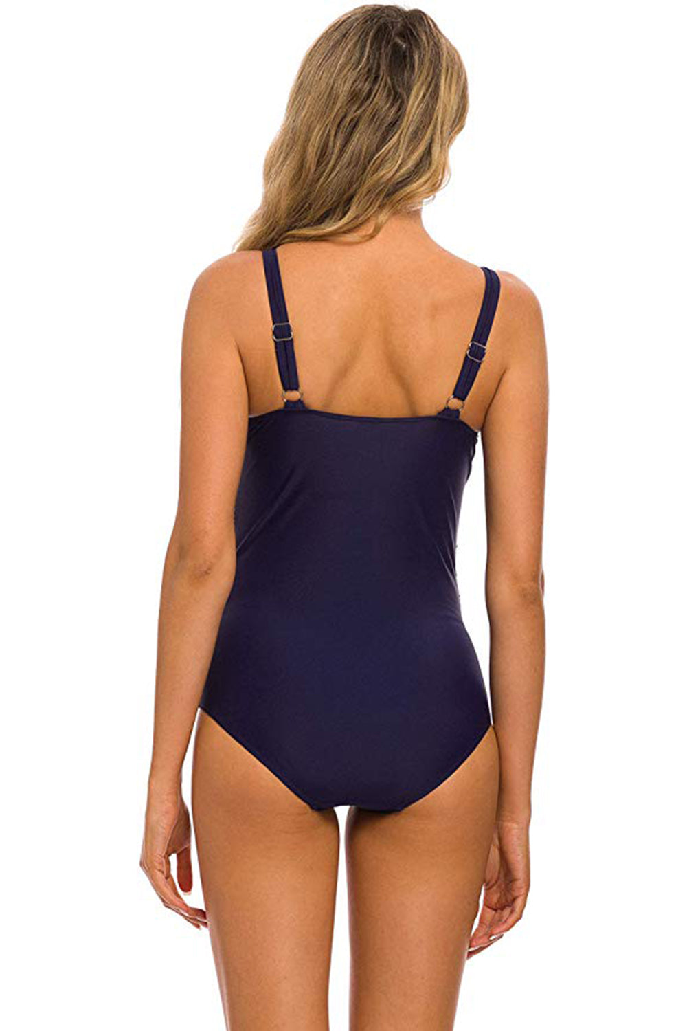 Women's Tummy Control Swimsuit Shirred Print One Piece Bathing Suit Swimwear