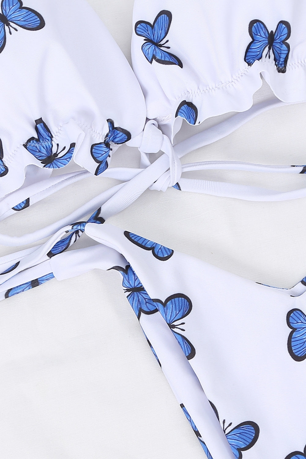Iyasson Women Butterfly Print Thong Bikini