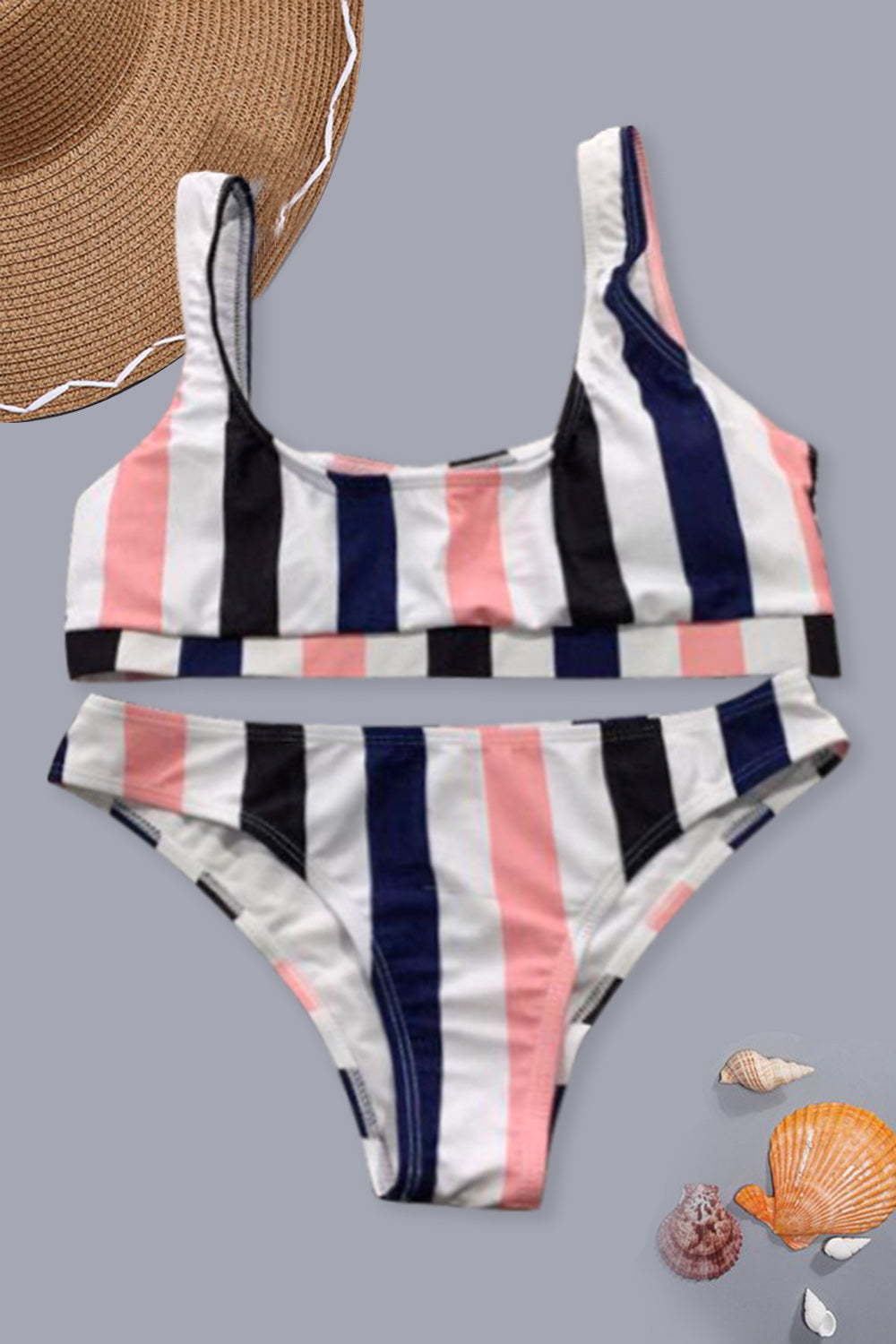 Iyasson Breezy Stripe  Bikini Set