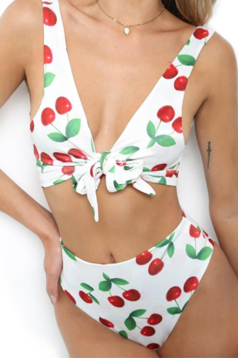 Iyasson Vintage Floral printing Bikini Set