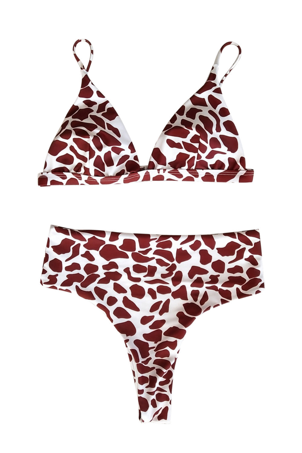 Iyasson Leopard Print Sexy Two-piece Bikini Set