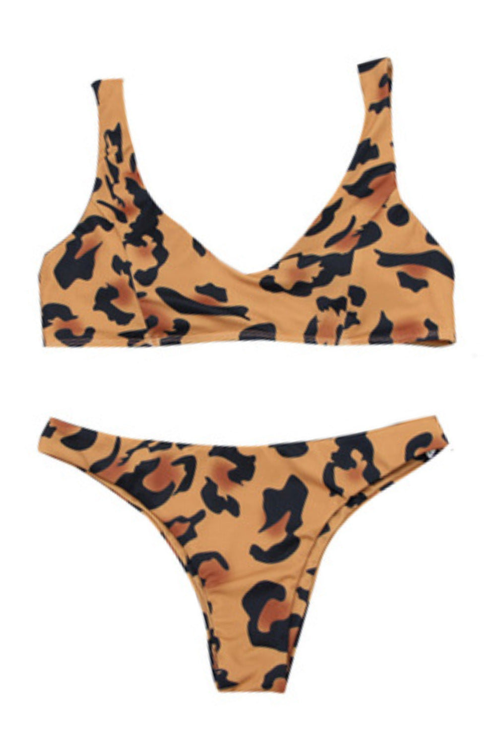 Iyasson Leopard Print Bikini Swimwear