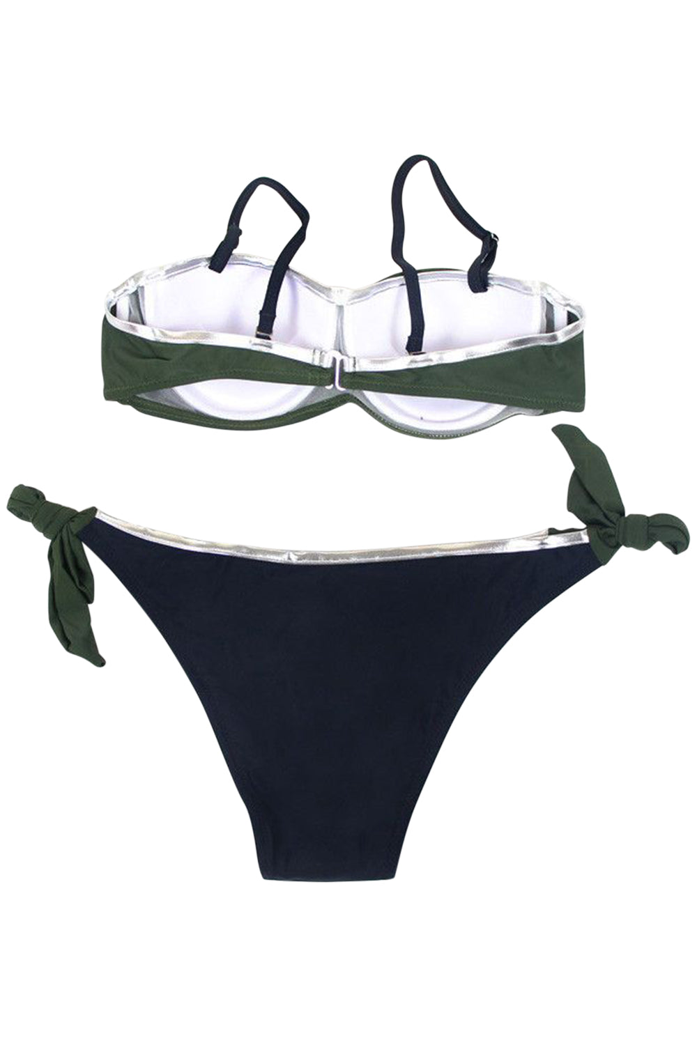 Iyasson Womens Low Rise Two Pieces Padded Bikini Set