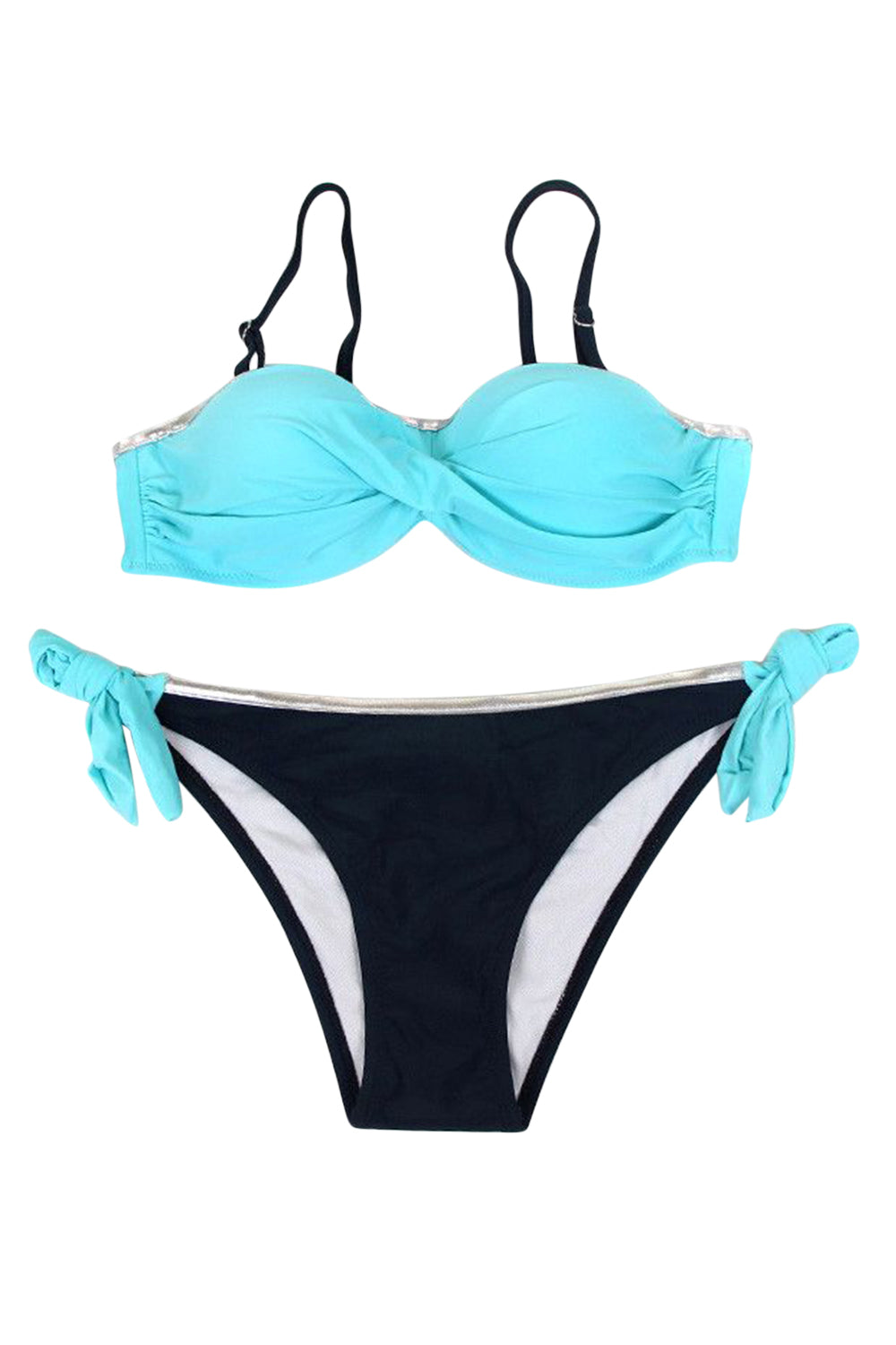 Iyasson Womens Low Rise Two Pieces Padded Bikini Set