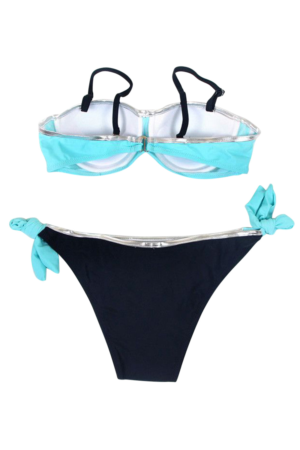 Iyasson Womens Low Rise Two Pieces Padded Bikini Set