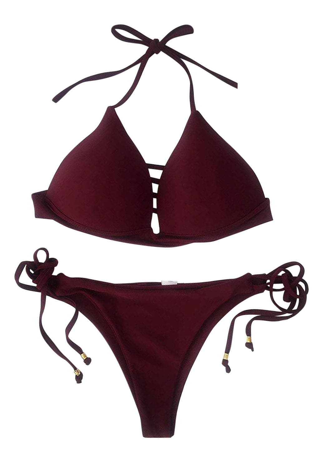 Iyasson Womens Low Rise Padded Bikini Set