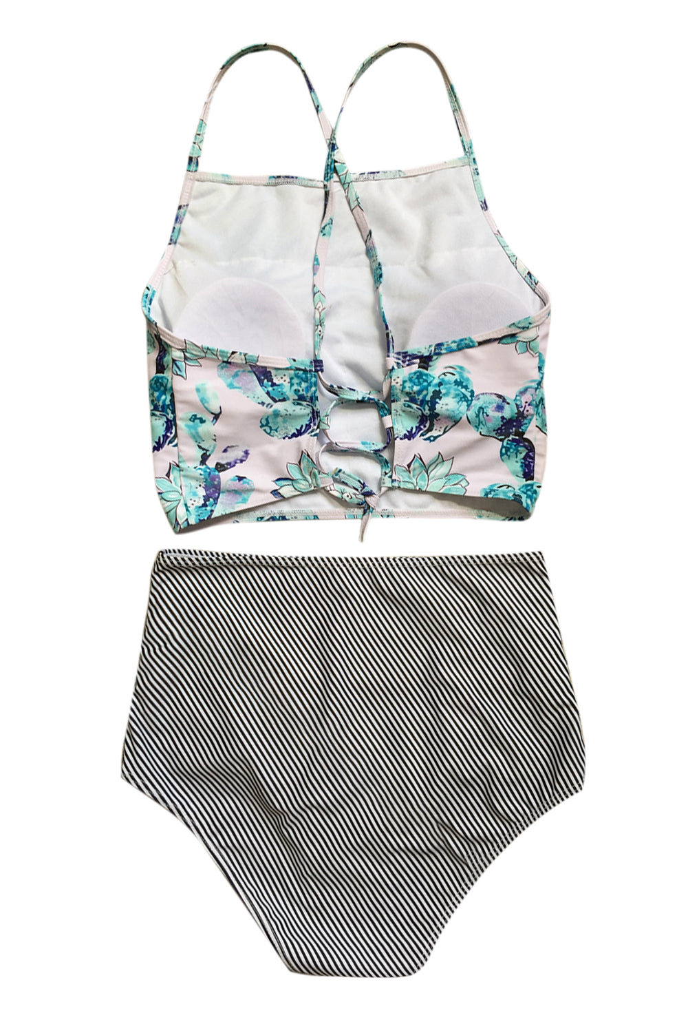 Iyasson Fresh Floral High Waist Bikini Set