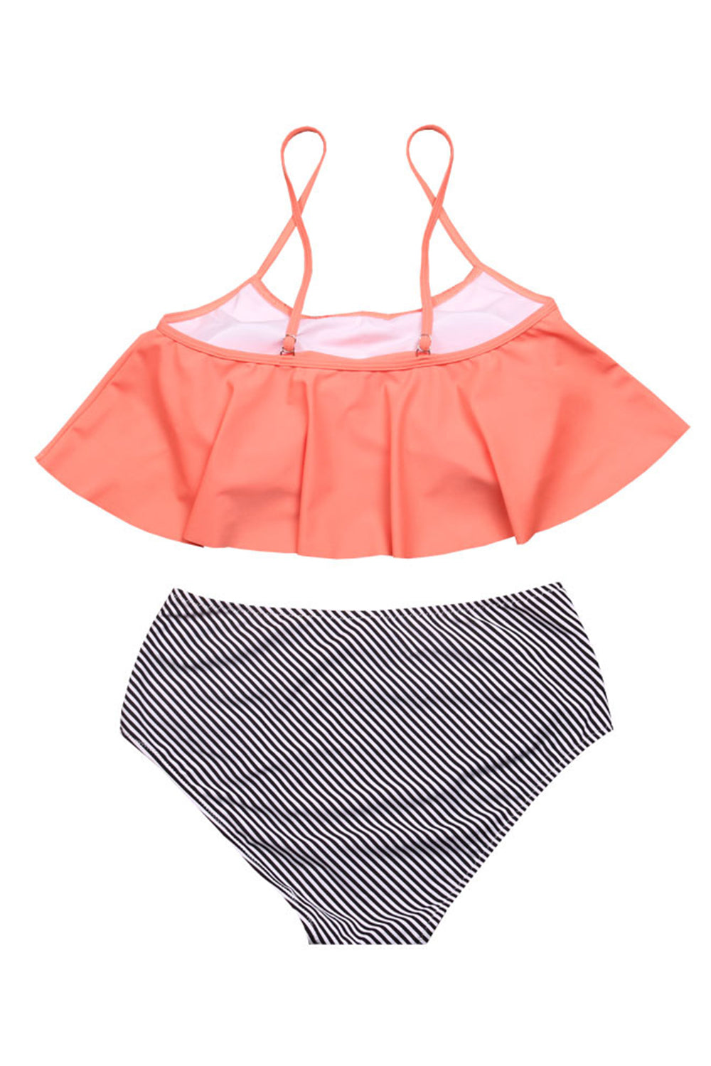 Iyasson Summer Beach Falbala Bikini Set