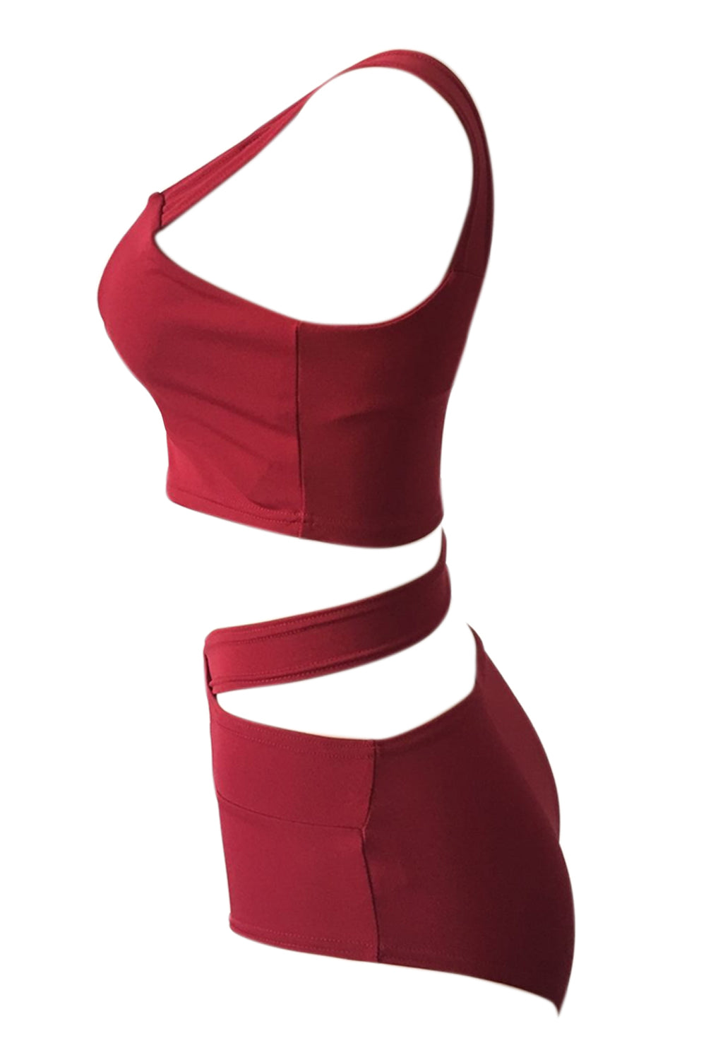 Iyasson Red Cross  Strappy Bikini Top