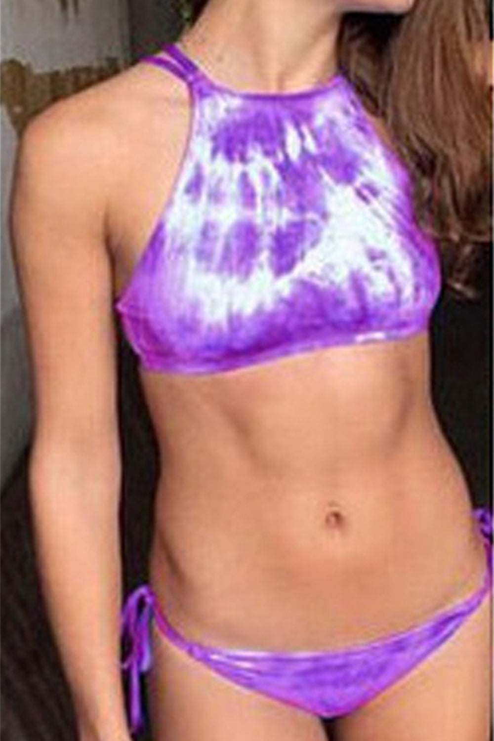 Iyasson Colorful Halter Bikini Set
